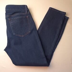 Loft Jeans Size 4 Curvy Skinny Mid Rise Dark Wash Stretch Classic Casual